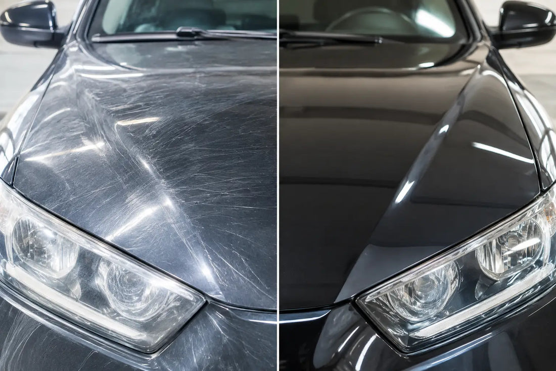 Before and After Paint Correction Results